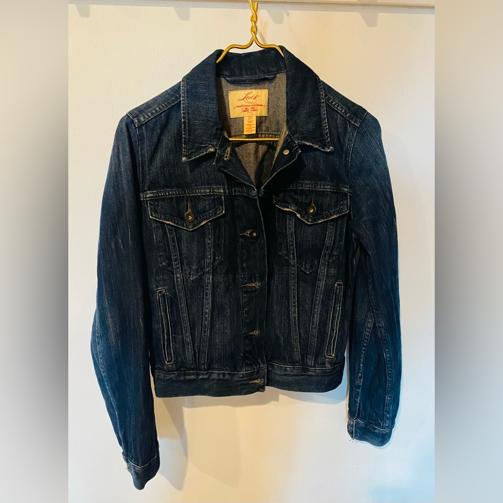 Levi, medium, dark denim jacket